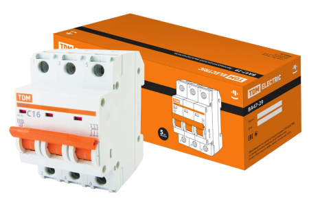 Авт. выкл. ВА 47-29 3Р 16А 4.5кА х-ка С ТDM