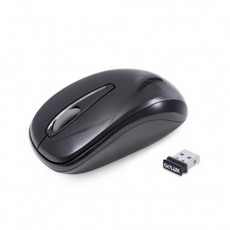 Мышь беспроводная Delux DLM-107OGB