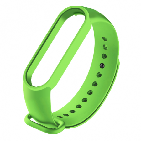 Ремешок Xiaomi Mi Band 5/ 6 силиконовый, ярко-зеленый