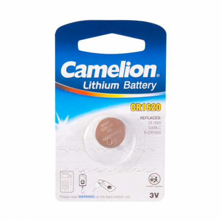 Батарейка Camelion Lithium CR1620-BP1 220mAh 3V