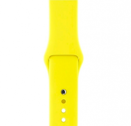 Ремешок A-Watch 38/ 40/ 41 мм силиконовый, желтый