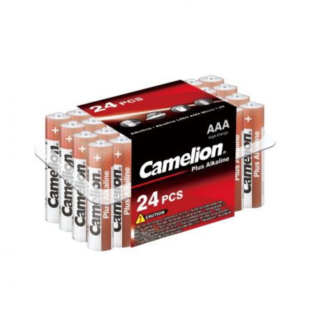 Батарейки мизинчиковые CAMELION LR03-PB24 Plus Alkaline AAA 24 шт в упаковке