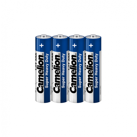 Батарейки мизинчиковые CAMELION R03P-SP4B Super Heavy Duty, AAA, 4 шт. в  плёнке