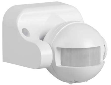 Датчик движения ДД-009 1100Вт 180град 12м IP44 белый IEK