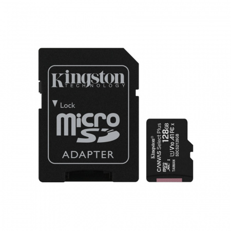 Карта памяти MicroSD Kingston SDCS2/128GB MicroSDXC 128GB с адаптером SD