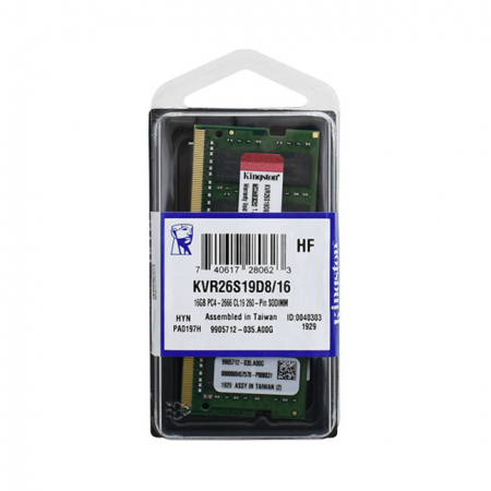 Оперативная  памяти для ноутбука Kingston KVR26S19D8/16 DDR4 16G 2666MHz So-Dimm