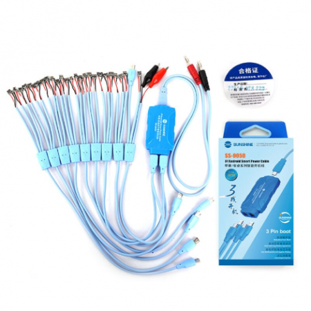 Кабель для блока питания Sunshine SS-905D для iPhone 5-11 и Android (25 коннекторов)
