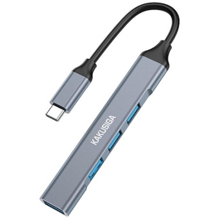 Type-C ХАБ (Hub) Kakusiga KSC-752 1 USB 3.0, 3 USB 2.0