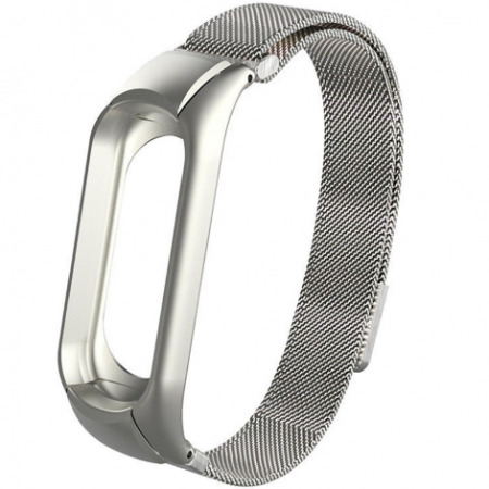 Ремешок Xiaomi Mi Band 7 миланская петля, серебристый