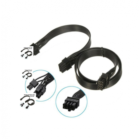Кабель питания X-Game PCI-e 8Pin To 2 Port 6+2 Pin цвет черный