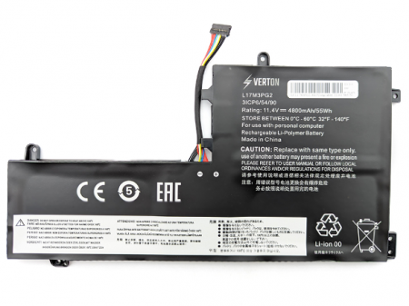 Аккумулятор для ноутбука Lenovo Legion Y740/ Y540/ Y530 (L17M3PG2)/ 11.55 В/ 4800 мАч, Verton