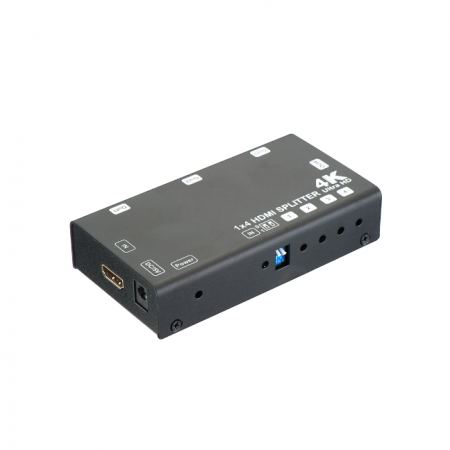 Сплиттер HDMI DELUXE HS-4P4K-60HD3D, 4 порта
