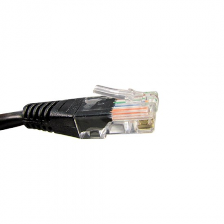 Патч Корд, A&P, APP001BK1, Cat.5, UTP, RJ-45, 1 м, Чёрный, Пол. пакет