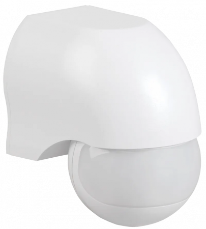 Датчик движения ДД-010 1100Вт 180град 10м IP44 белый IEK