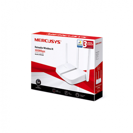 Маршрутизатор Mercusys MW305R, N300, 300 мбит/с, 3 порта LAN 10/100 Мбит/с, 1 порт WAN 10/100 Мбит/с