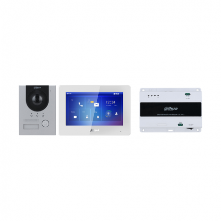 Домофонная система DHI-KTD01L (DHI-VTO2202F-P-S2 и DHI-VTH5422HW)