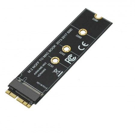 Адаптер (переходник) NGFF - M.2, NME NGFF M-key, NGFF - M.2 PCI-E 2013 2014 2015 2016 MacBook A1398 A1502 A1465 A1466