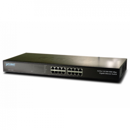 Коммутатор Planet FNSW-1601 19-дюймовый стоечный 16 портов 10/100М RJ45 Корпус металл 1U
